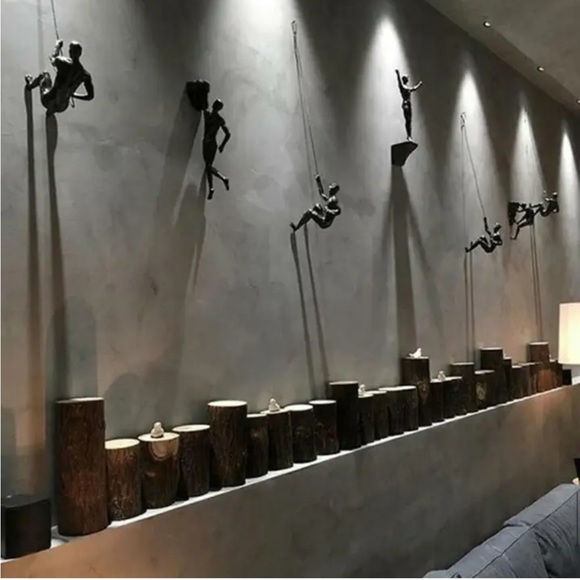 “Climbing Man” (One)Figure Creative Fun Durable Resin Sculpture Decor! - Picture 6 of 6